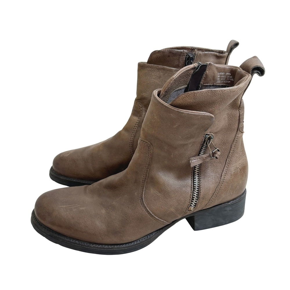 Miz Mooz Brown Genuine Leather Ankle Boots‎ Lagenlook Western Boho 41 11